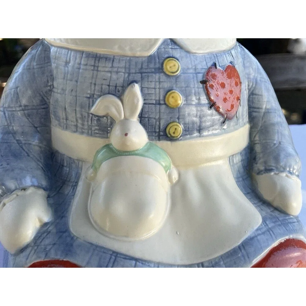 VTG Ceramic Cookie Jar Rag Doll “Sugar” Treasure Craft 1993  14x10 EUC USA